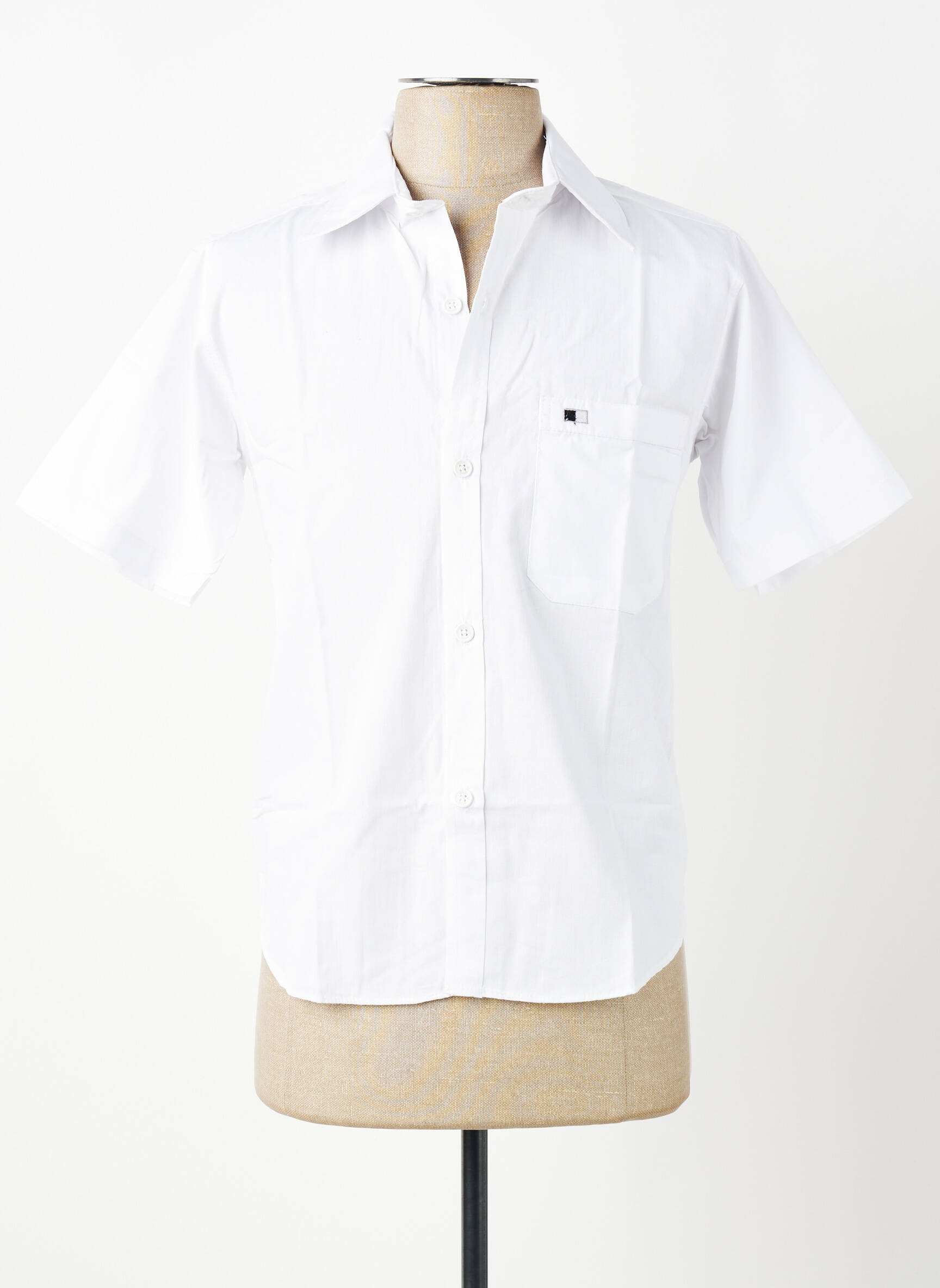 Chemise manches courtes coupe droite blanc GWEN & BLACK homme