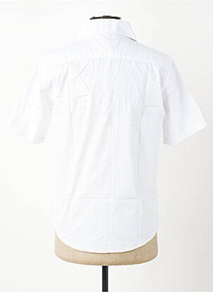 Chemise manches courtes coupe droite blanc GWEN & BLACK homme
