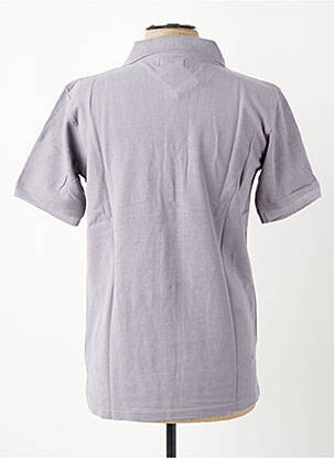 Polo coupe droite manches courtes gris GWEN & BLACK homme