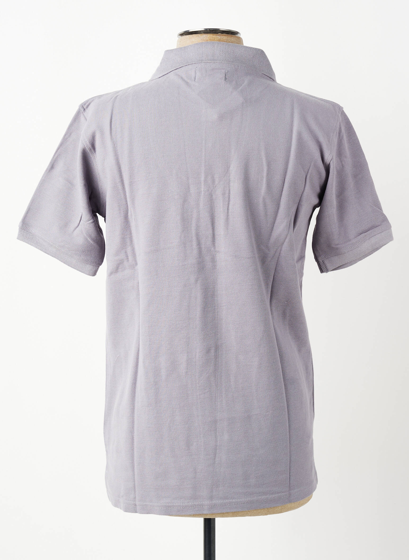 Polo coupe droite manches courtes gris GWEN & BLACK homme