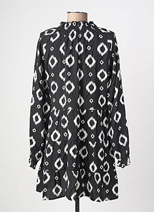 Robe courte coupe évasée manches longues noir TIFFOSI femme