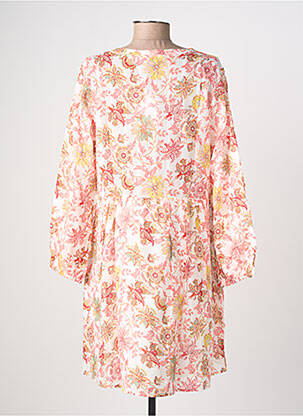Robe courte imprimé fleurs manches longues rose LPB LES PETITES BOMBES  femme