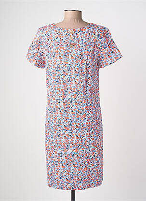 Robe courte manches courtes manches courtes orange LILY & ME femme