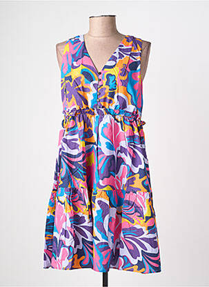 Robe courte sans manche sans manche violet C'EST BEAU LA VIE femme