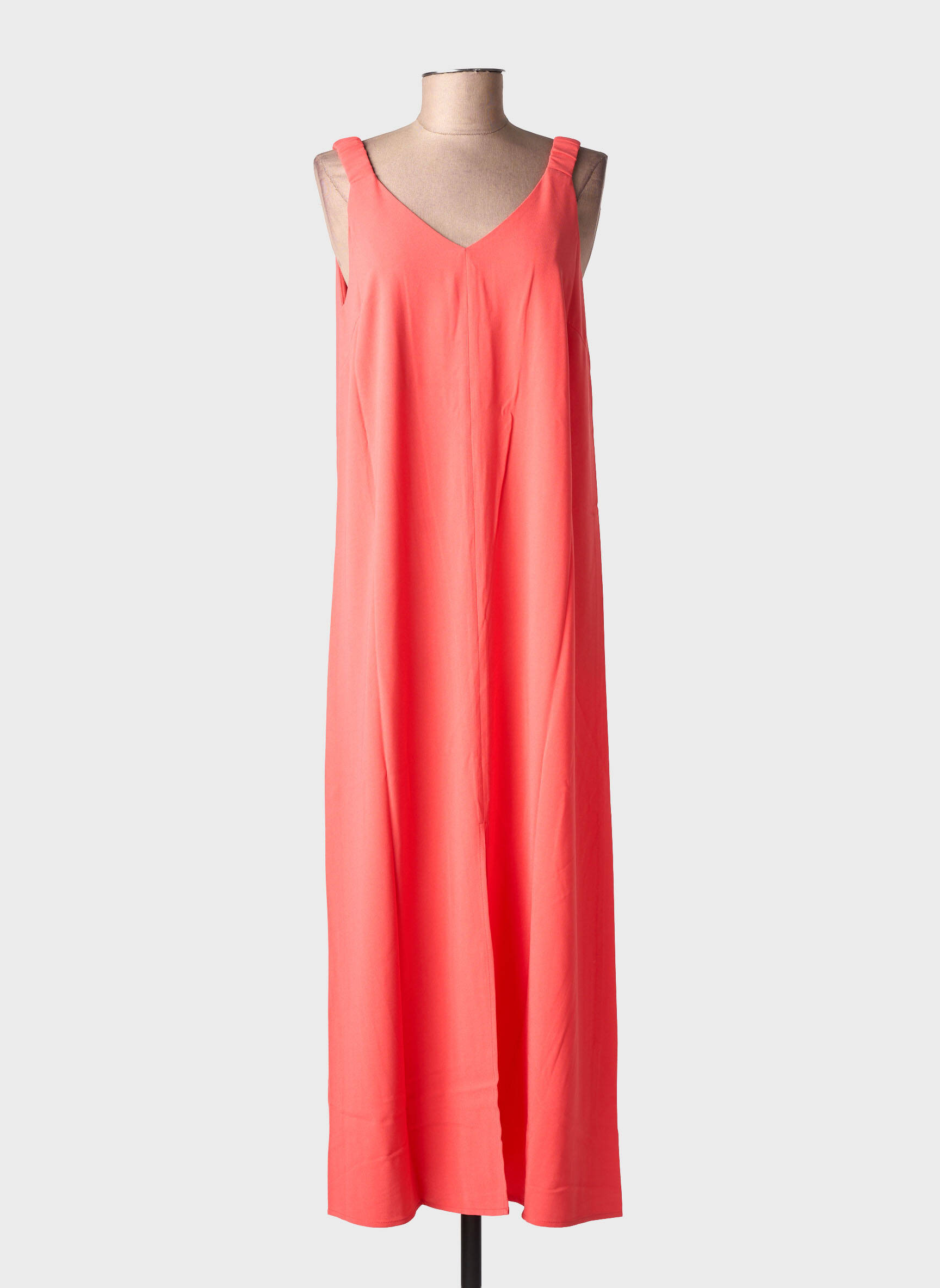 Robe longue sans manche sans manche rouge KAFFE femme