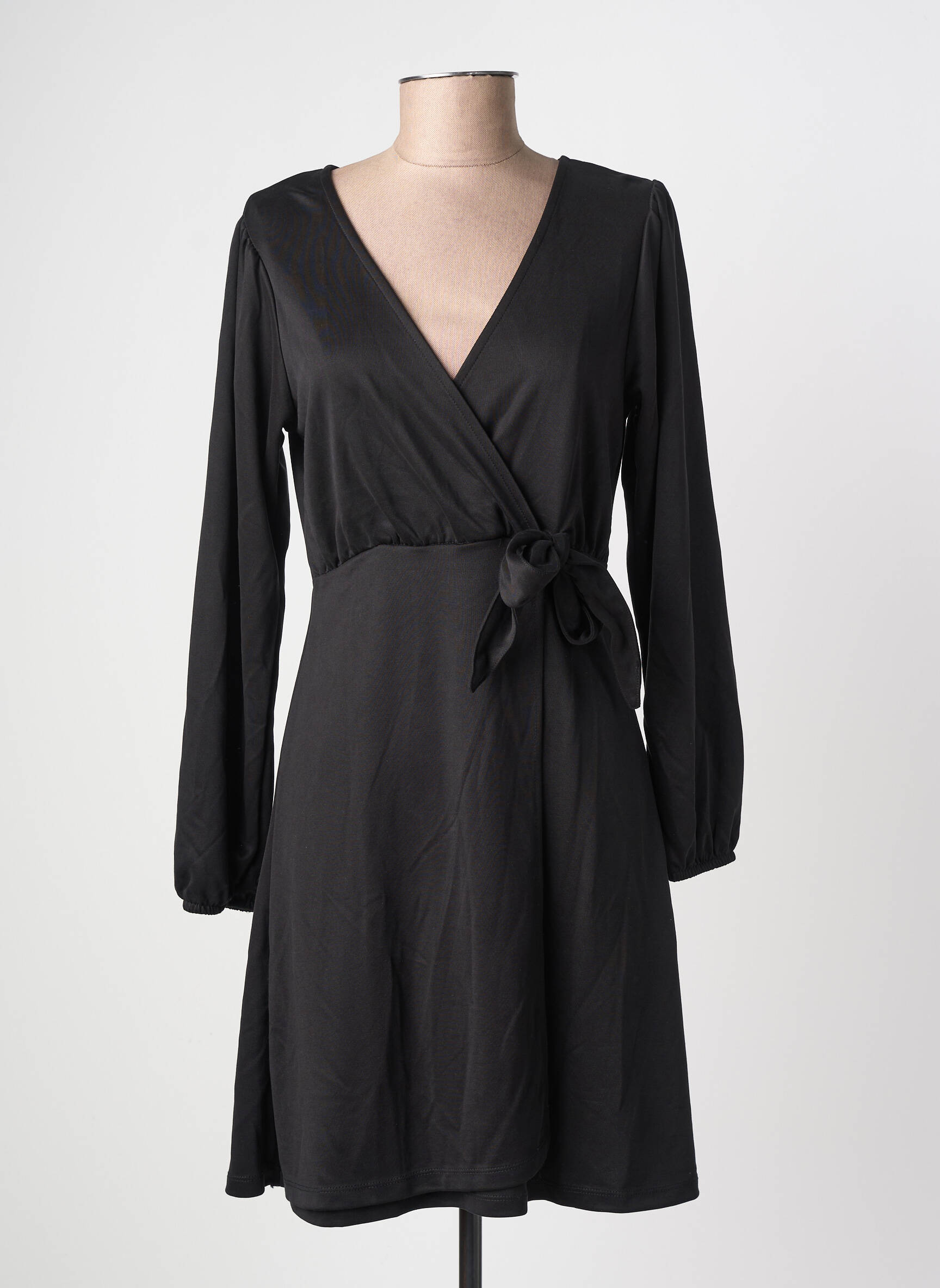 Robe courte manches longues manches longues noir TIFFOSI femme