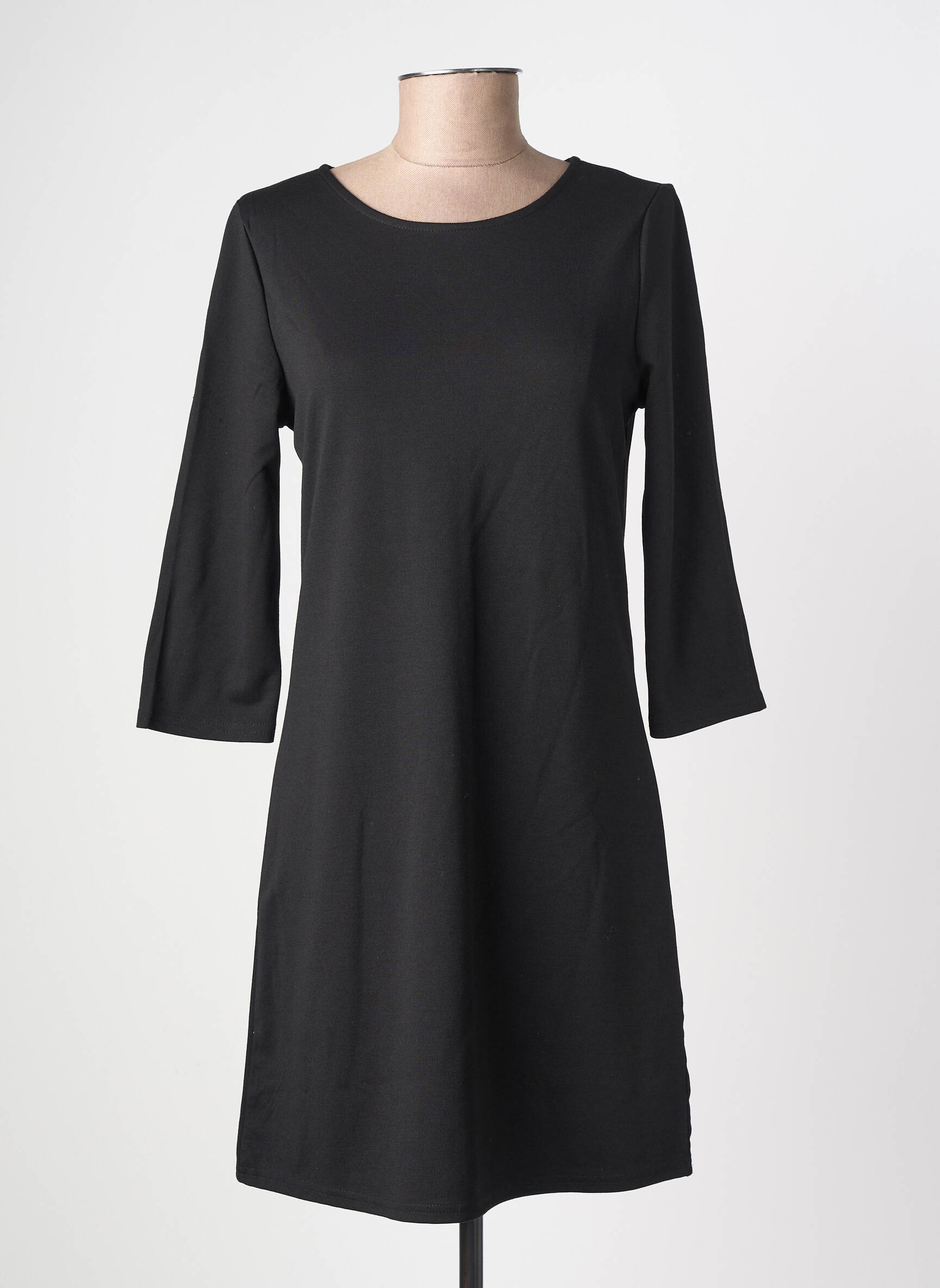 Robe courte manches 3/4 manches 3/4 noir ONLY femme