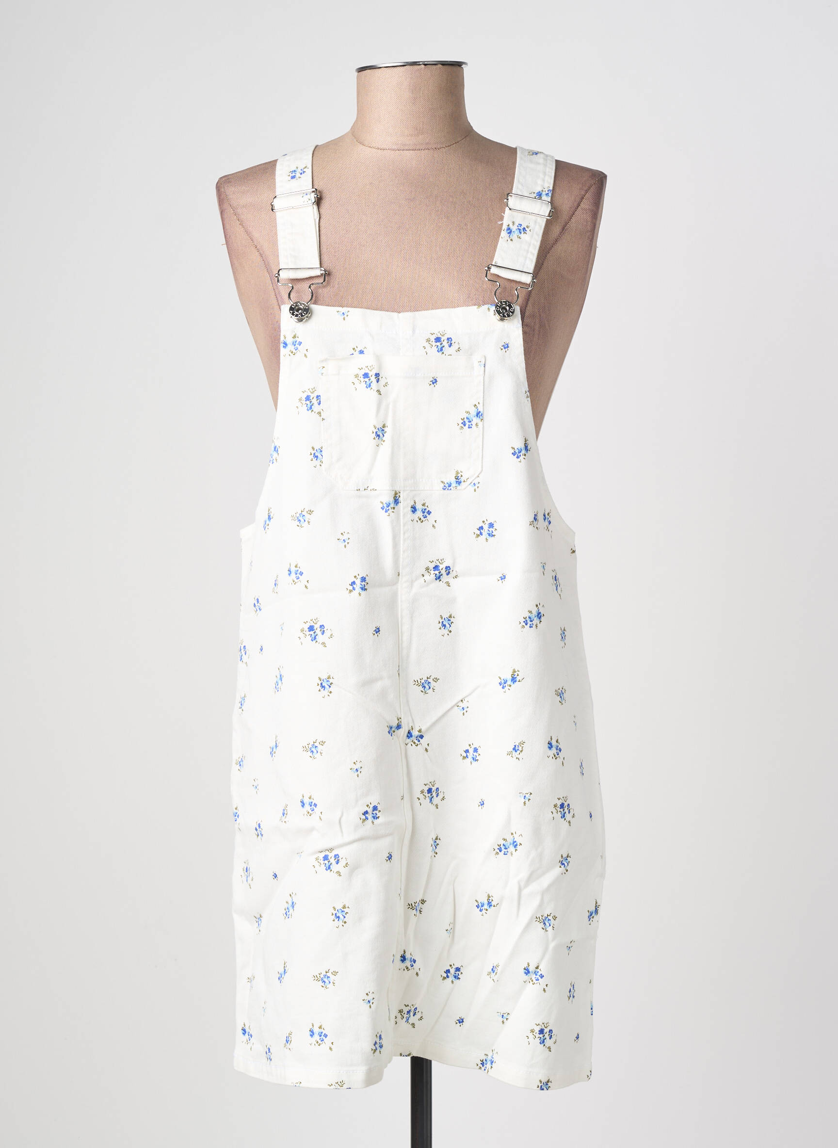 Robe courte fines bretelles bleu ONLY femme