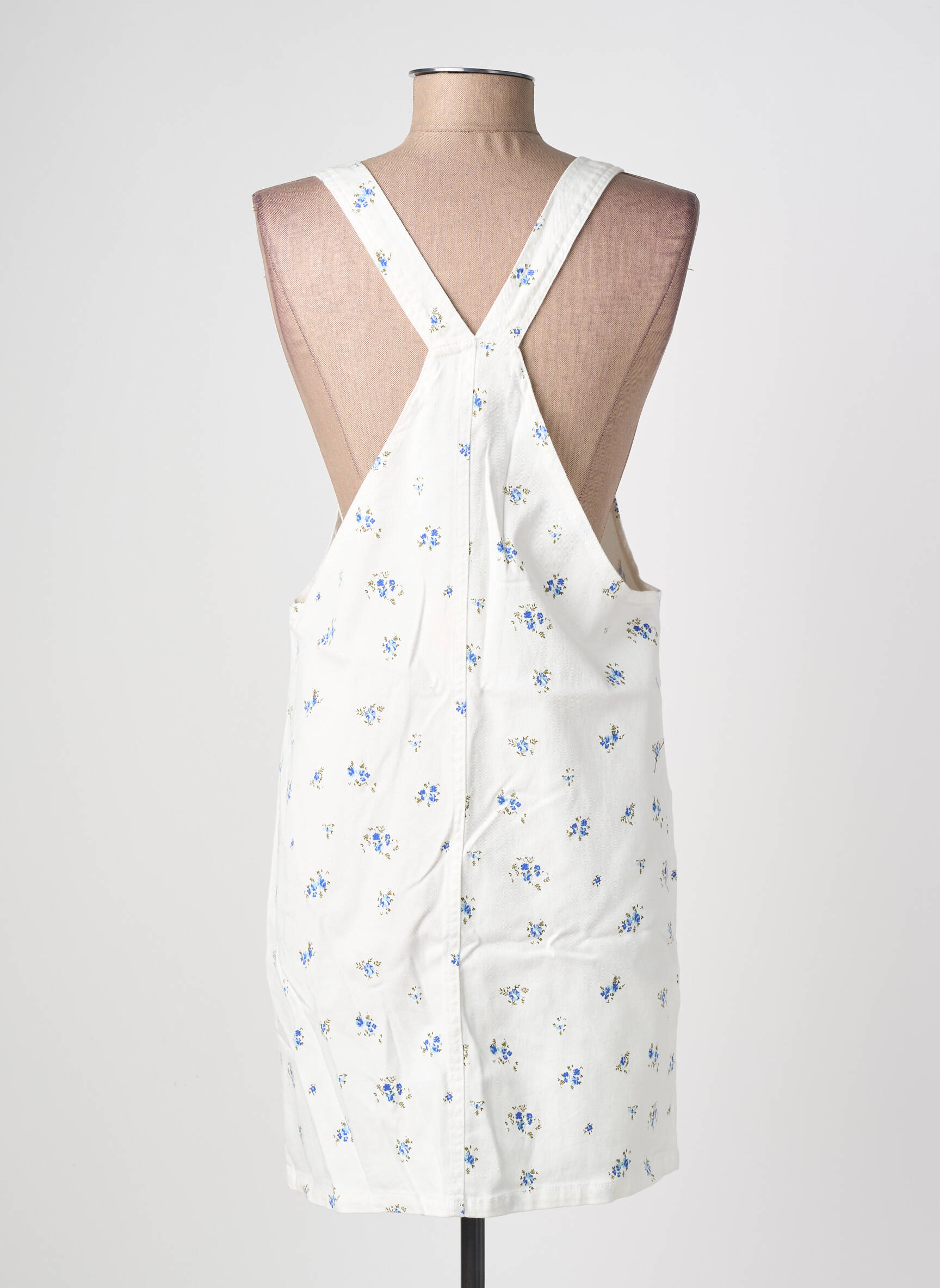 Robe courte fines bretelles bleu ONLY femme