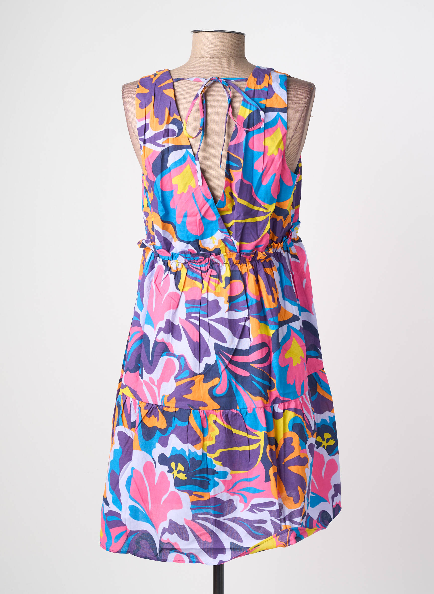 Robe courte sans manche sans manche violet C'EST BEAU LA VIE femme