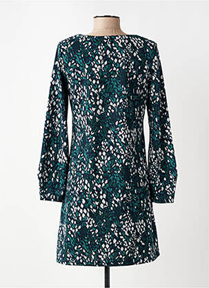 Robe courte manches longues manches longues bleu LILY & ME femme