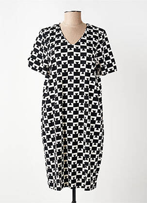 Robe courte manches courtes manches courtes noir ZILCH femme