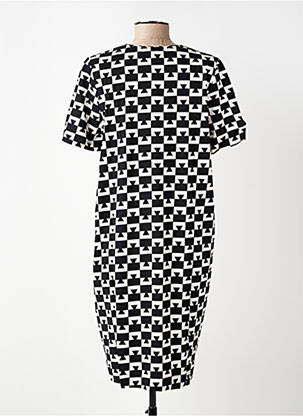 Robe courte manches courtes manches courtes noir ZILCH femme