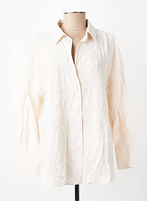 Chemisier manches longues manches longues beige ONLY femme