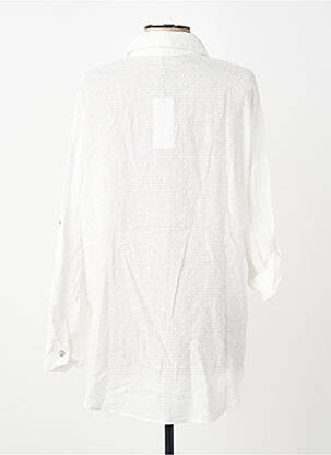 Chemisier tissage crêpe manches longues blanc MOLLY BRACKEN femme