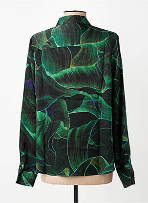 Chemisier coupe cintrée manches longues vert LPB LES PETITES BOMBES  femme