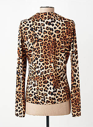 Chemisier coupe cintrée manches longues marron MORGAN femme