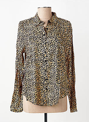 Chemisier coupe fluide manches longues marron LPB LES PETITES BOMBES  femme