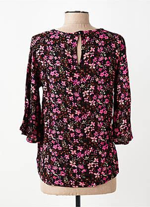 Top tissage crêpe manches 3/4 rose KAFFE femme