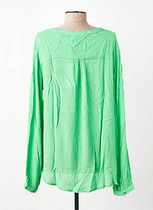 Top tissage crêpe manches longues vert KAFFE femme