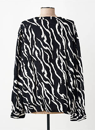 Top coupe fluide manches longues noir KAFFE femme
