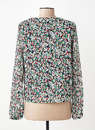 Blouse légère et transparente manches longues bleu ONLY femme