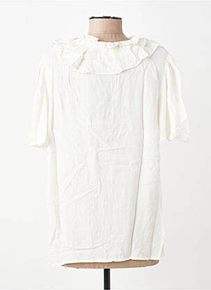 Top manches courtes manches courtes blanc KAFFE femme