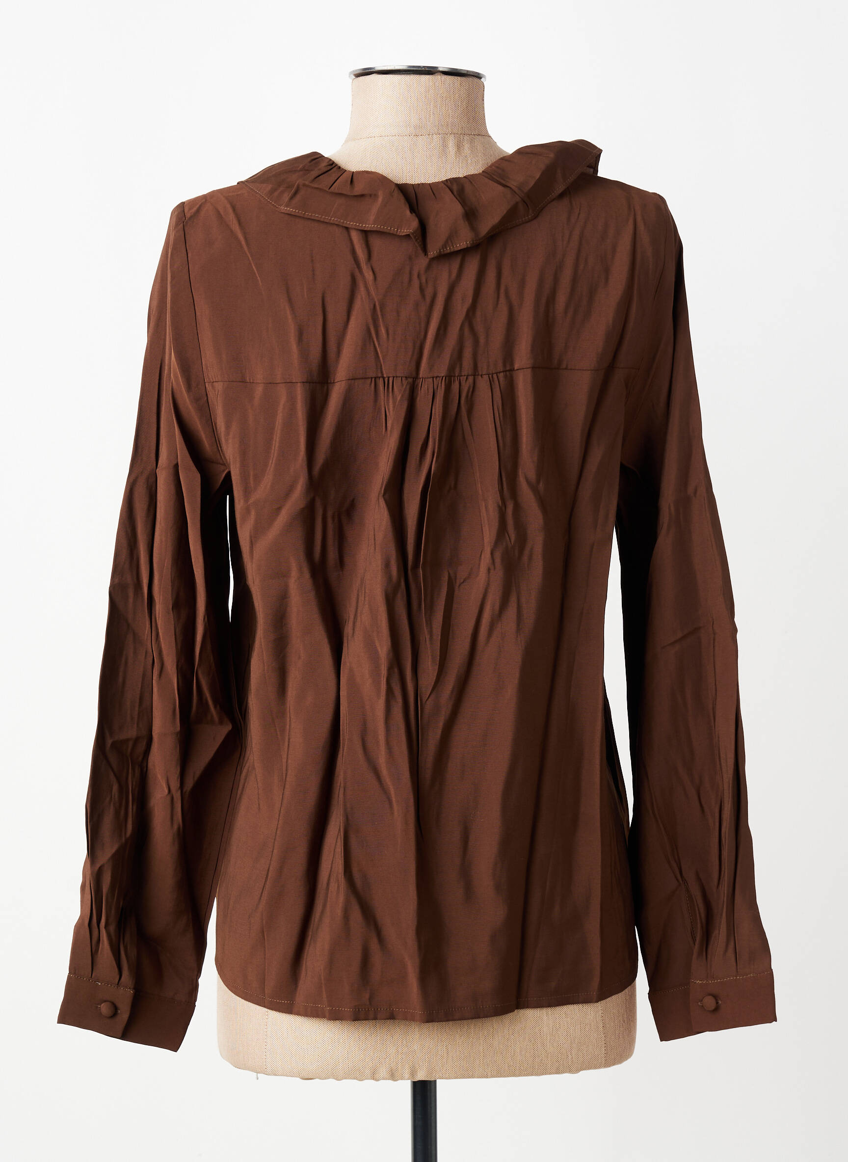 Top manches longues marron CERISE BLUE femme