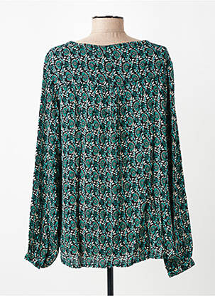 Blouse imprimé fleurs manches longues vert KAFFE femme