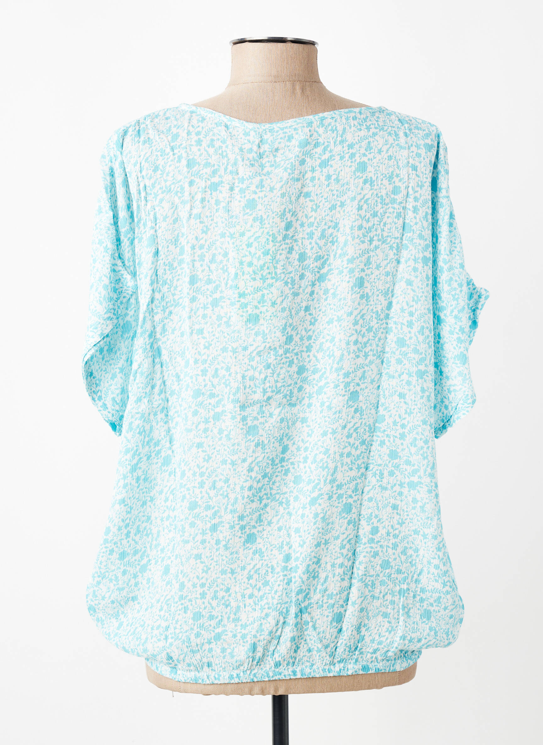 Top manches courtes manches courtes bleu KAFFE femme