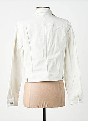 Veste casual poignets boutonnés avec fente blanc MORGAN femme
