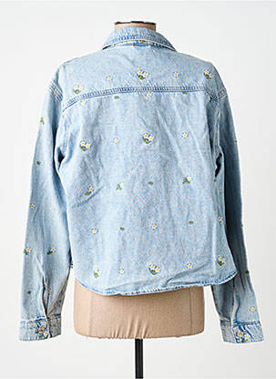 Veste casual poignets boutonnés avec fente bleu ONLY femme