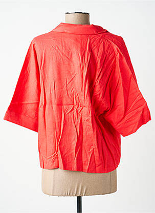 Blouse coupe fluide manches courtes rouge ZILCH femme