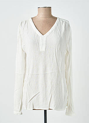 Top manches longues manches longues blanc KAFFE femme