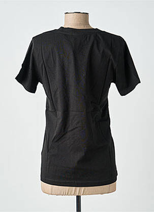 T-shirt coupe droite manches courtes noir KAFFE femme