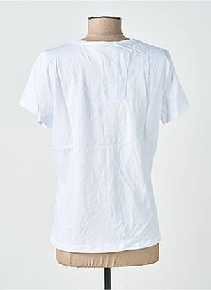 T-shirt imprimé fantaisie manches courtes blanc PIECES femme