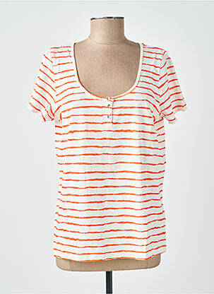 T-shirt coupe droite manches courtes orange LPB LES PETITES BOMBES  femme