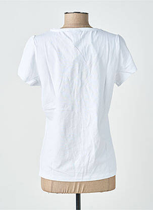 T-shirt imprimé fantaisie manches courtes blanc PIECES femme