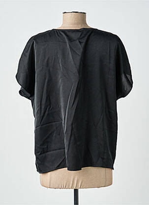 Blouse col v manches courtes noir TIFFOSI femme