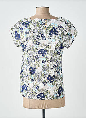 Top stretch manches courtes bleu LILY & ME femme