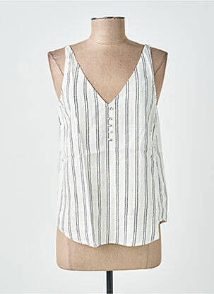 Top coupe cintrée sans manche beige LPB LES PETITES BOMBES  femme