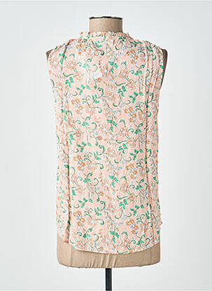 Blouse tissage popeline sans manche rose C'EST BEAU LA VIE femme