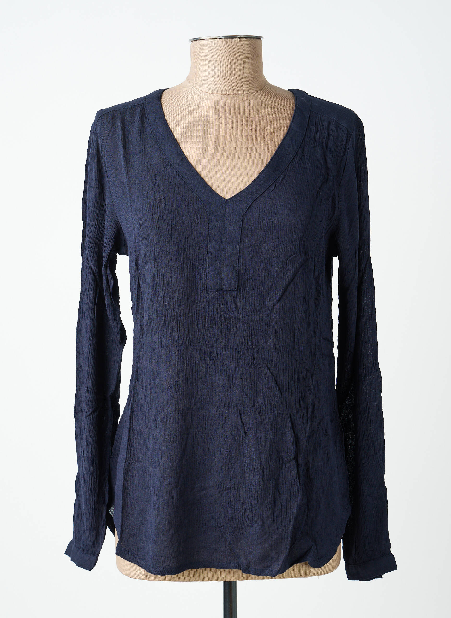 Top manches longues manches longues bleu KAFFE femme