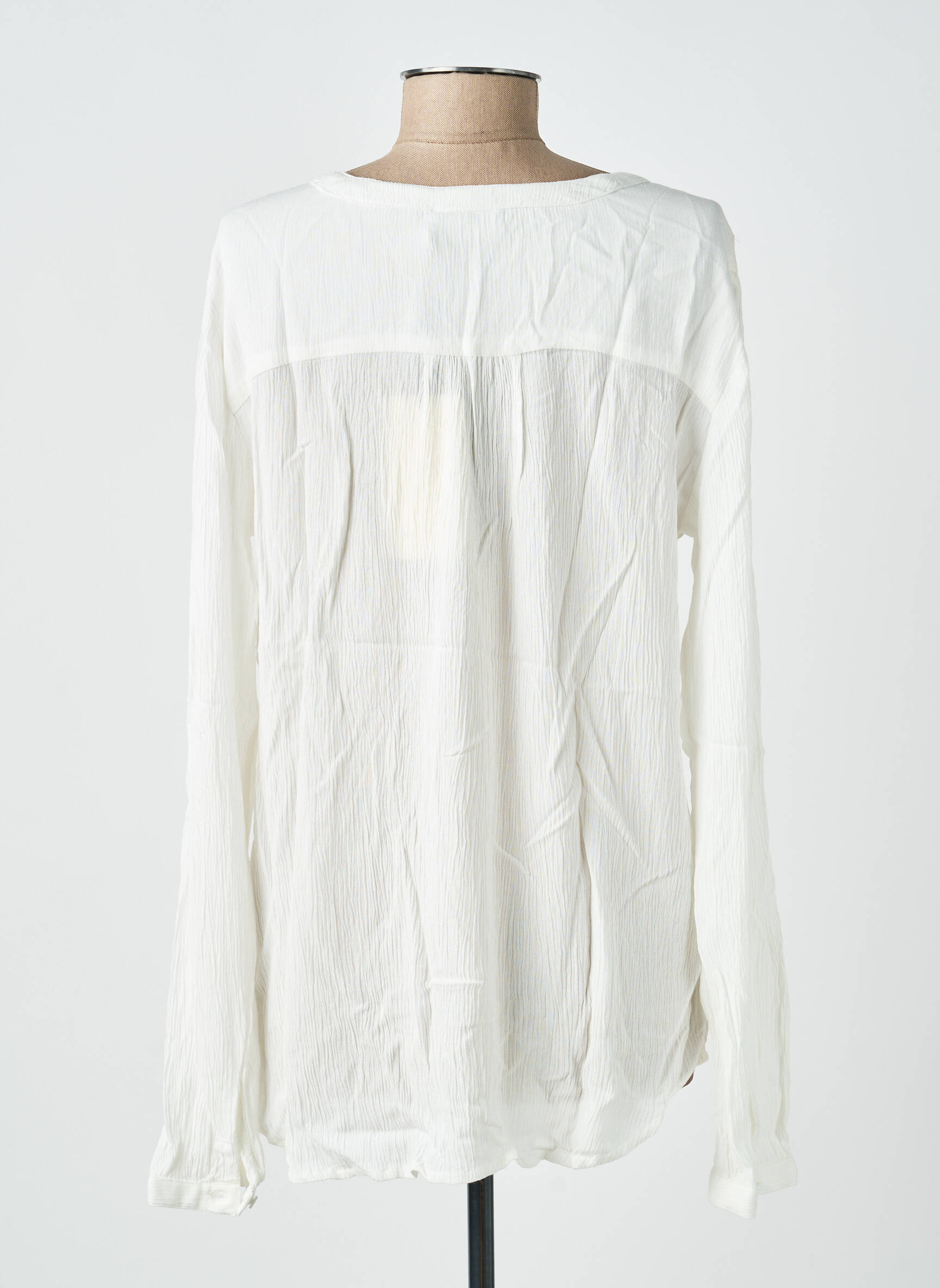 Top manches longues manches longues blanc KAFFE femme