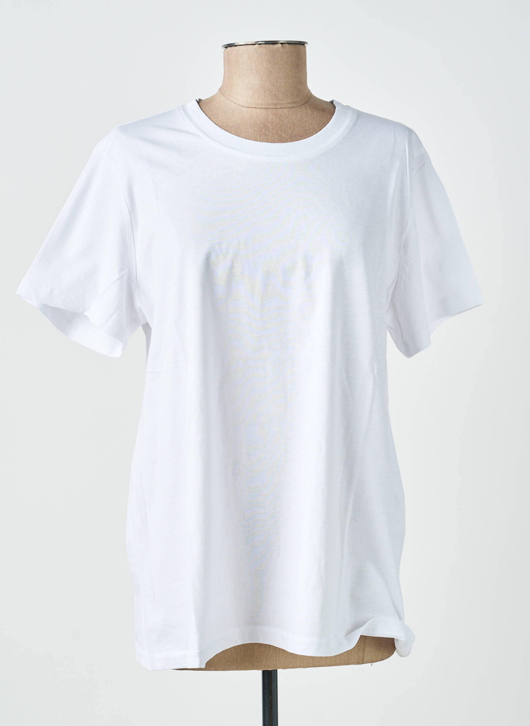 T-shirt coupe droite manches courtes blanc KAFFE femme