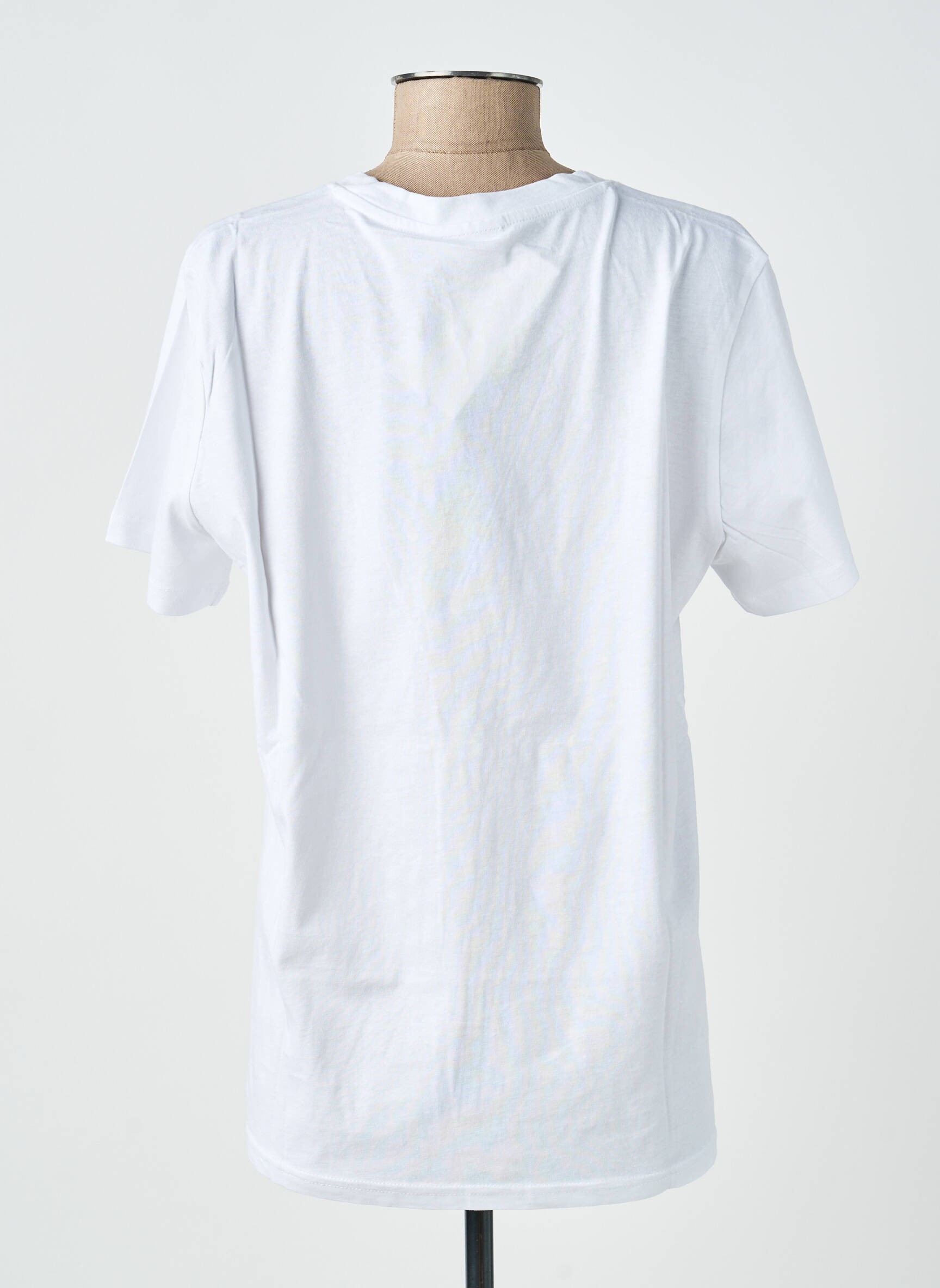 T-shirt coupe droite manches courtes blanc KAFFE femme