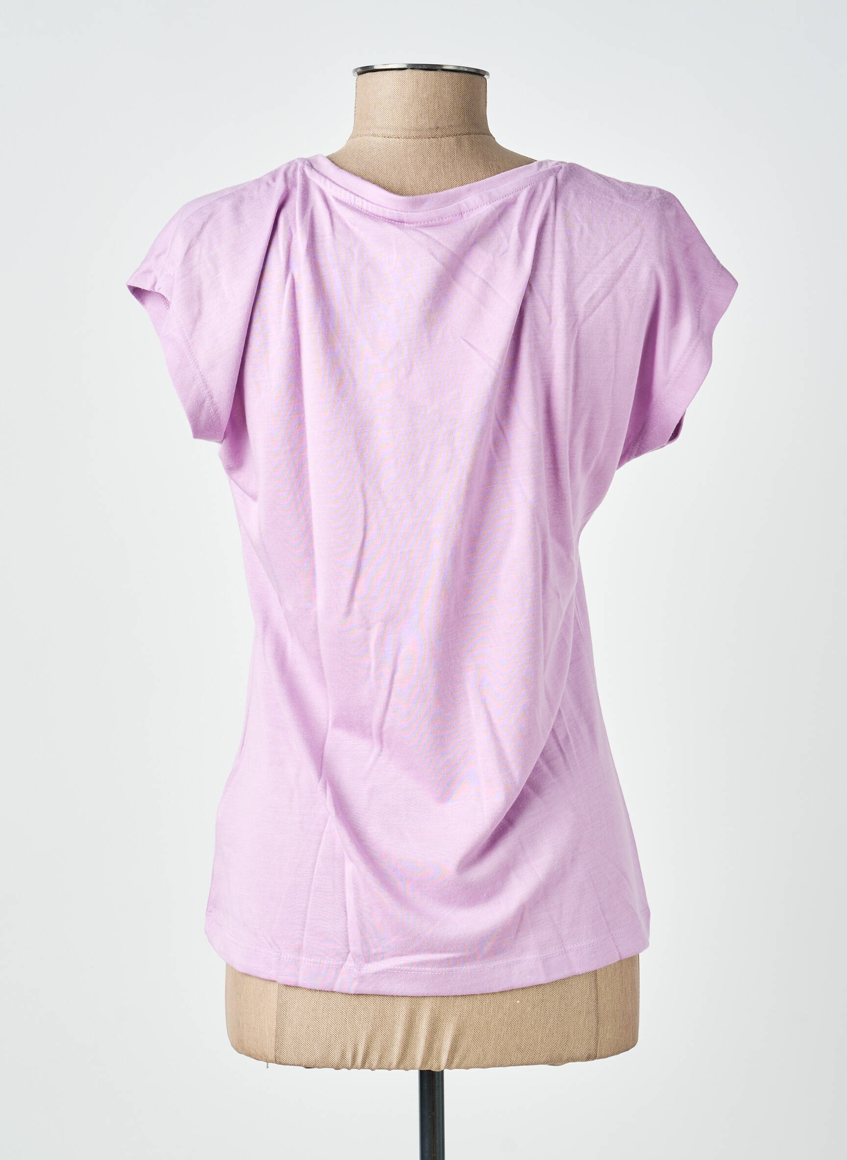 T-shirt coupe droite sans manche violet KAFFE femme