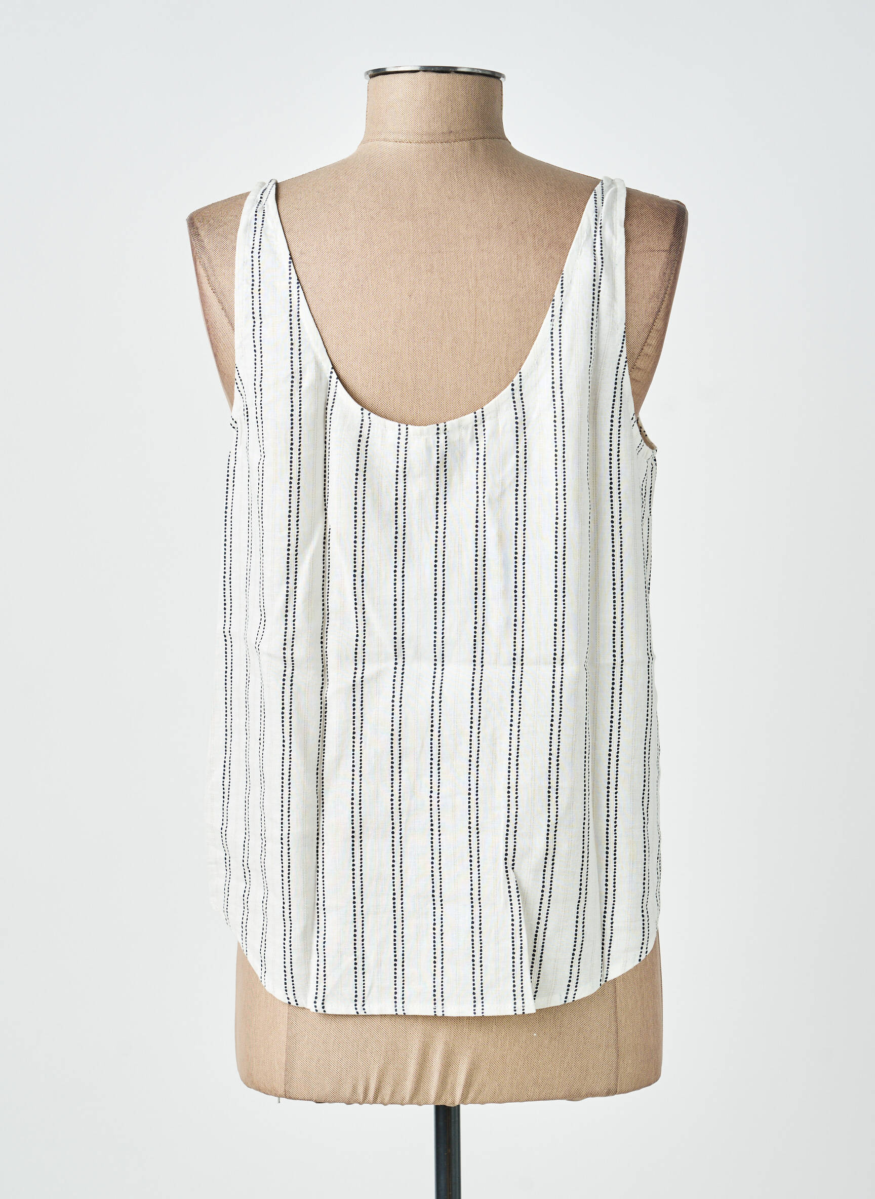 Top coupe cintrée sans manche beige LPB LES PETITES BOMBES  femme