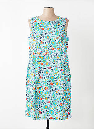 Robe mi-longue sans manche sans manche bleu LILY & ME femme