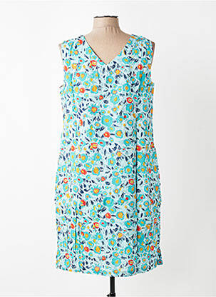 Robe mi-longue sans manche sans manche bleu LILY & ME femme